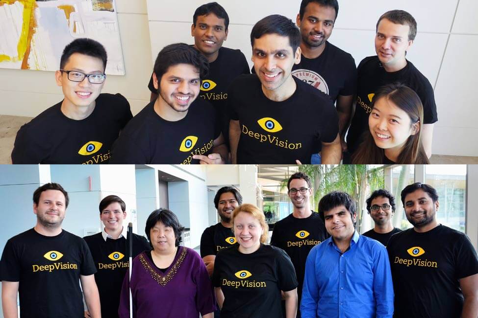 image of the DeepVision Microsoft hackathon team