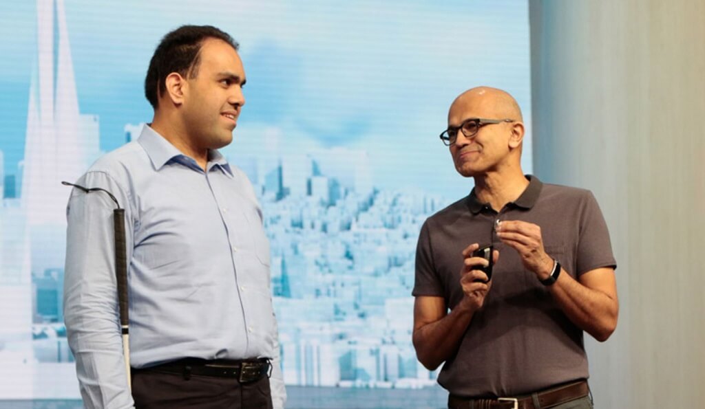 image of Satya Nadella and Saqib Shaikh