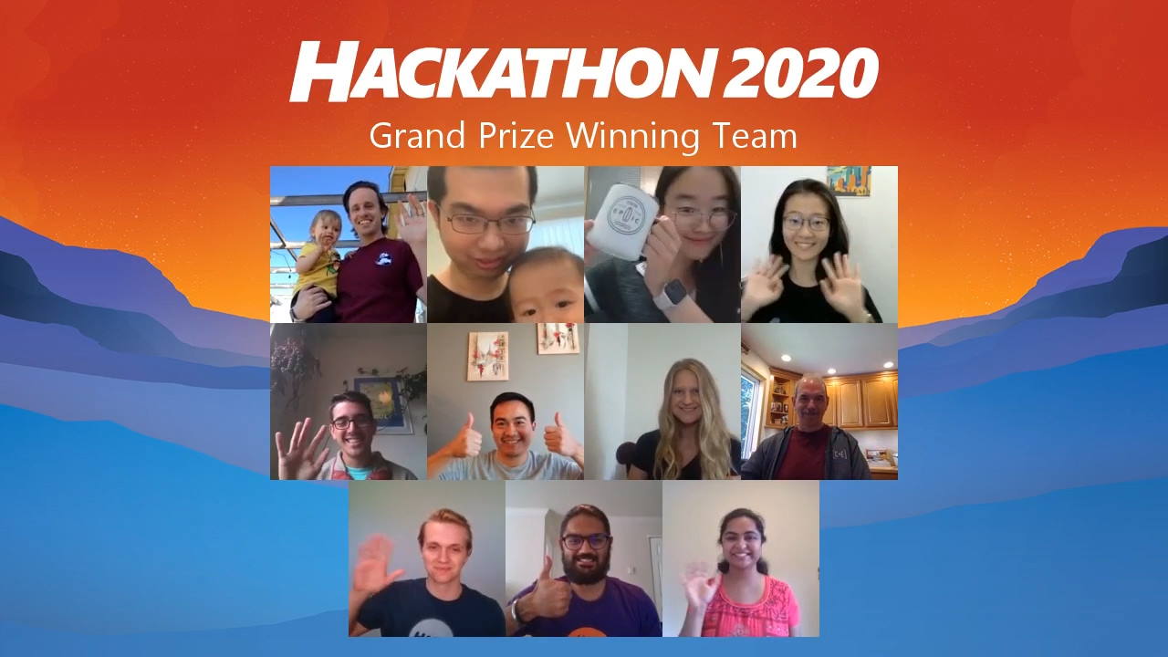 Hackathon 2020 Grand Prize Winning Team