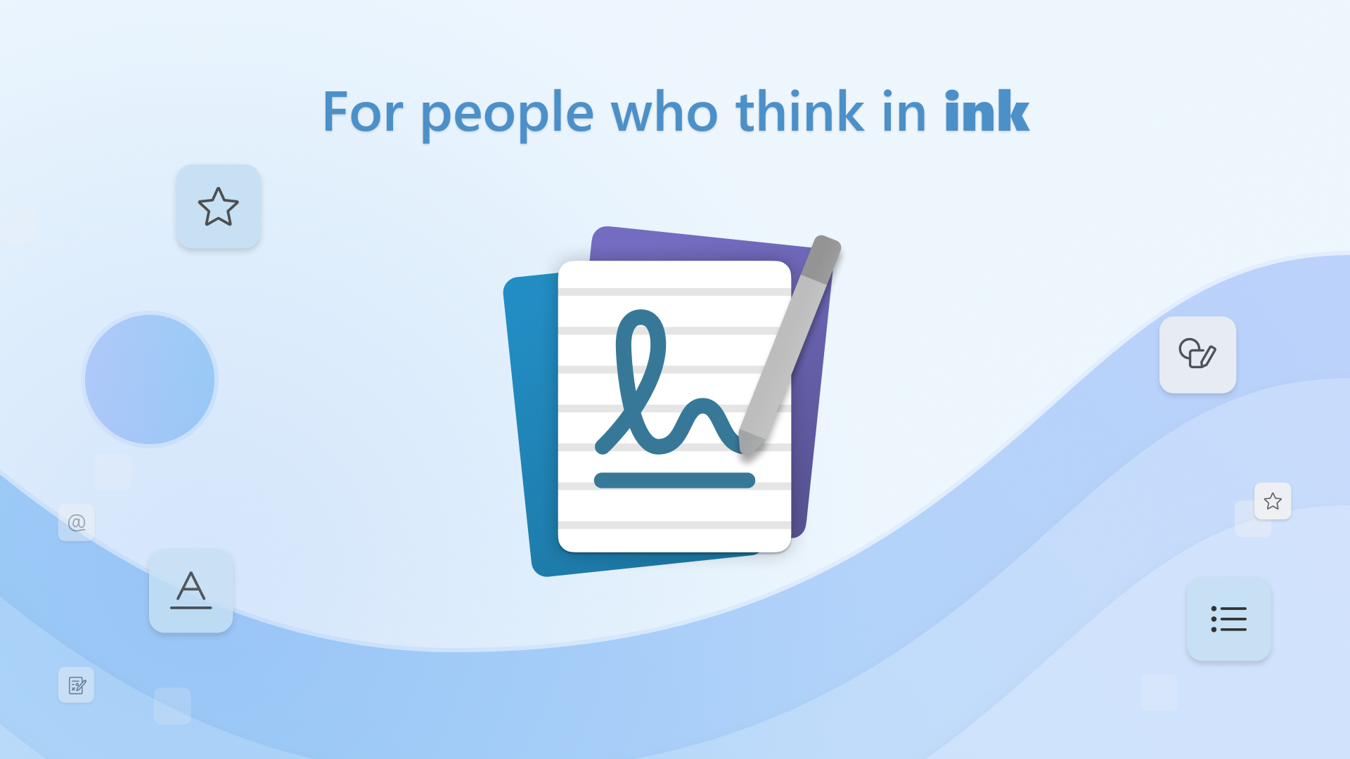 The logo of Journal with the caption "for people who think in ink"