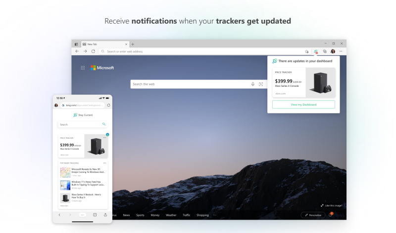 Stay Current, receive notifications when your trackers get updated