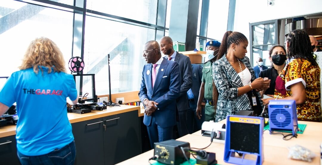 The Garage in Lagos space, and visit of Executive Governor of Lagos State, Mr. Babajide Sanwo-Olu